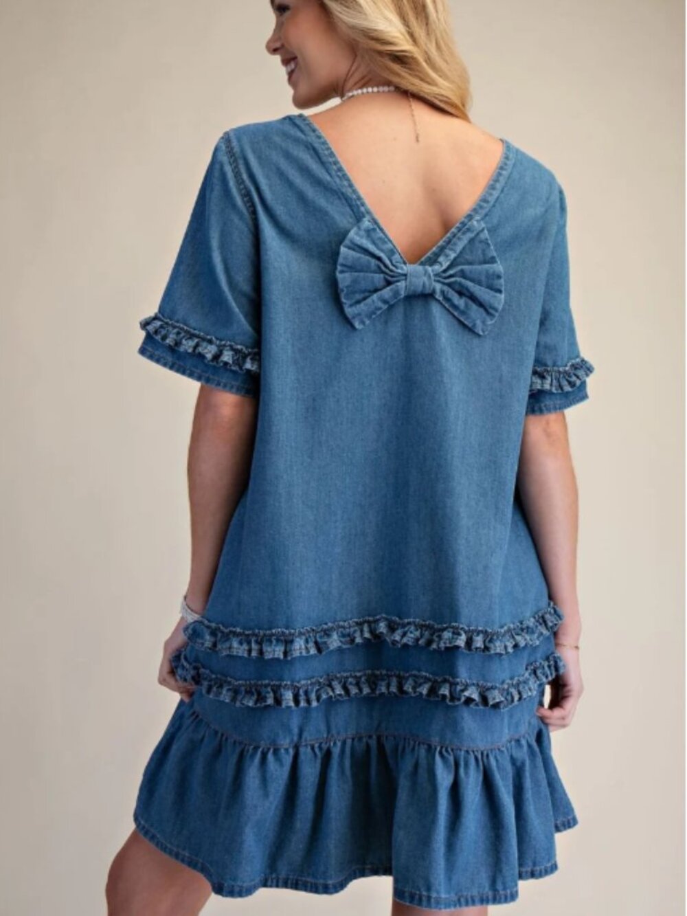 Easel🆕️Denim Darling Dress